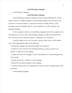 Social Marketing Campaigns – page 2