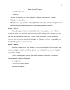 data risks and rewards – page 2