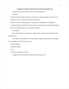 Assignment: Evidence-Based Practice and – page 2