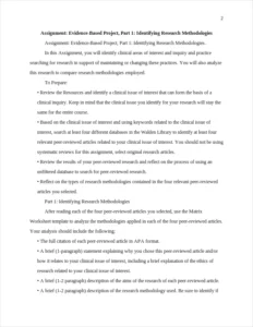 Assignment: Evidence-Based Project – page 2