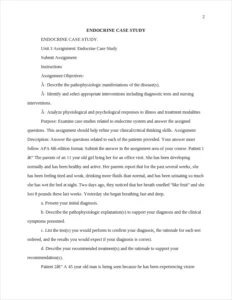 ENDOCRINE CASE STUDY – page 2