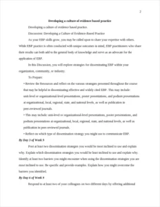 Developing a culture of – page 2