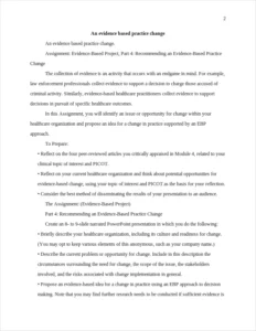 An evidence based practice – page 2
