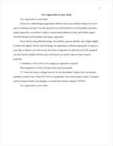 Two Approaches to your – page 2