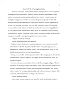 Nursing case study – page 2