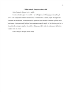 Critical analysis of a – page 2