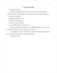 Long-term care facility – page 2