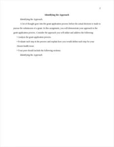 Identifying the Approach – page 2