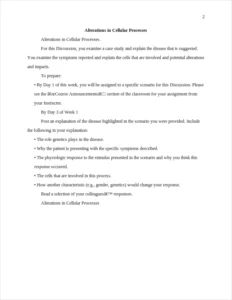 Alterations in Cellular Processes – page 2
