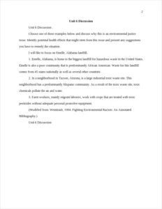 Unit 6 Discussion – page 2