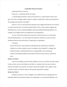 Leadership Theories in – page 2