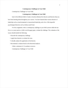 Contemporary Challenges in Your – page 2