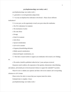 psychopharmacology case studey week – page 2