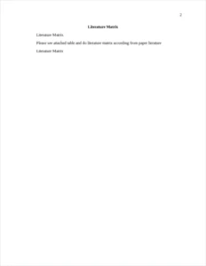 Literature Matrix – page 2