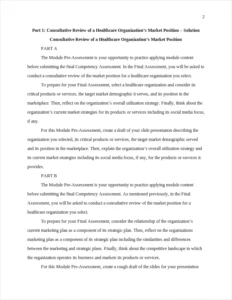 Consultative Review of a Healthcare Organization's Market Position – page 2
