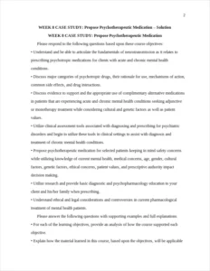 Propose Psychotherapeutic Medication – page 2
