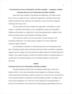 Interaction between Nurse Informaticists and Other Specialists – page 2