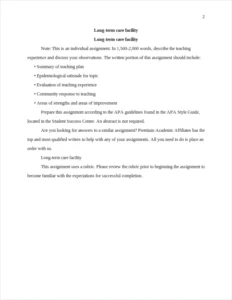 Long-term care facility – page 2
