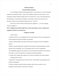 Problem Statement – page 2