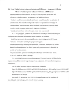 Use of Clinical Systems to Improve Outcomes and Efficiencies – page 2