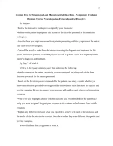 Decision Tree for Neurological and Musculoskeletal Disorders – page 2