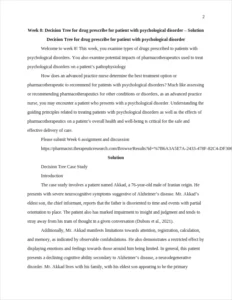 Decision Tree for drug prescribe for patient with psychological disorder – page 2