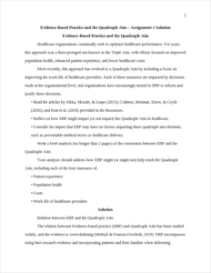 Evidence-Based Practice and the Quadruple Aim – page 2