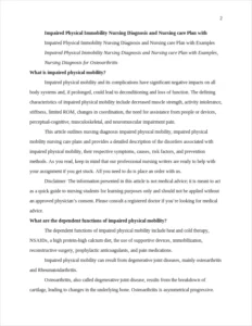 impaired physical immobility nursing diagnosis – page 2