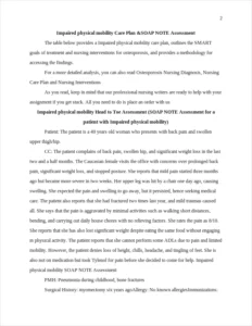 Impaired physical mobility care plan – page 2