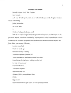 response to a colleague – page 2
