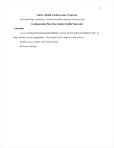 shadow health cardiovascular transcript – page 2
