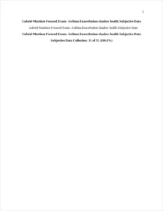 Asthma Exacerbation shadow health Subjective Data – page 2