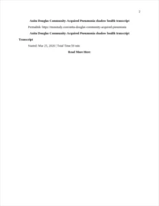 Anita Douglas Community-Acquired Pneumonia – page 2