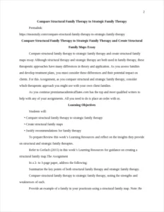 Compare Structural Family Therapy to Strategic Family Therapy – page 2