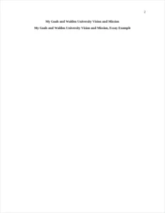 My Goals and Walden University Vision and Mission – page 2