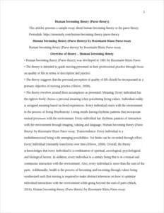 Human becoming theory – page 2