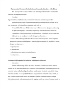 Pharmaceutical Treatment for Endocrine and Immunity Disorders – page 2