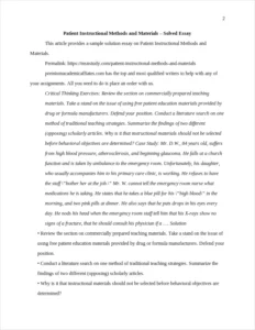 Patient Instructional Methods and Materials – page 2