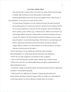 Case Study Analysis Solved Example – page 2