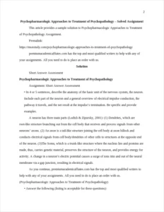 Psychopharmacologic Approaches to Treatment of Psychopathology – page 2
