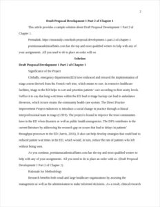 Draft Proposal Development 1 Part 2 of Chapter 1 – page 2