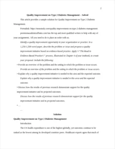 Quality Improvement on Type 2 Diabetes Management – page 2