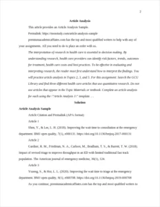 Article Analysis Sample – page 2