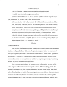 Gout Case Analysis – page 2