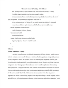 Threats to Research Validity – page 2