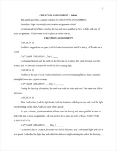 CREATION ASSIGNMENT – page 2