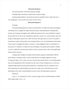 Discussion Response – page 2