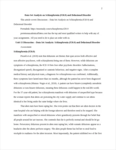 Schizophrenia (F20.9) – page 2