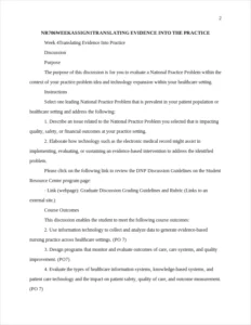 nr706weekassign1translating evidence into the practice – page 2
