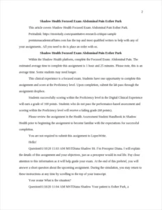 Shadow Health Focused Exam Abdominal Pain Esther Park – page 2